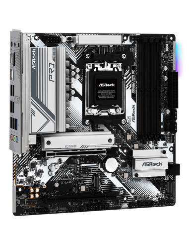 Mainboard, ASROCK, AMD B650, SAM5, Micro-ATX, Memory DDR5, Memory slots 4, 1xPCI-Express 3.0 16x, 1xPCI-Express 4.0 16x, 1xM.2,