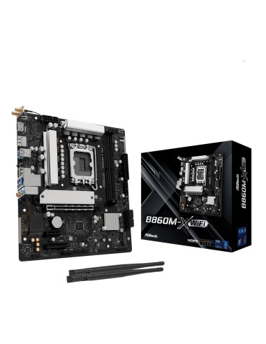 Mainboard, ASROCK, Intel B860 Express, LGA1851, Micro-ATX, Memory DDR5, Memory slots 2, B860M-X_WIFI