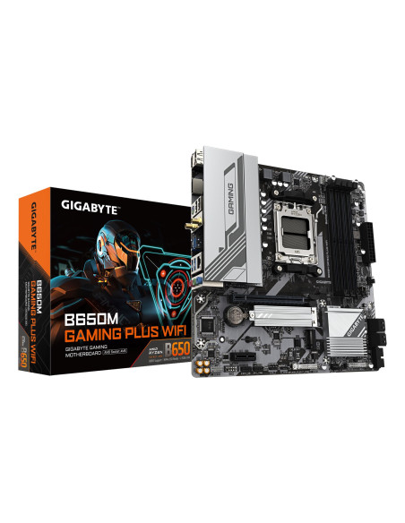 Mainboard, GIGABYTE, AMD B650, SAM5, Micro-ATX, Memory DDR5, Memory slots 4, B650MGAMINGPLUSWF1.3