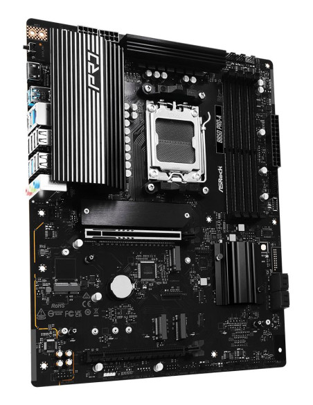 Mainboard, ASROCK, AMD B850, SAM5, ATX, Memory DDR5, Memory slots 4, 1xPCI-Express 4.0 16x, 1xPCI-Express 5.0 16x, 1xM.2, 1xHDM