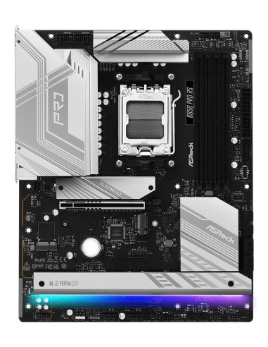 Mainboard, ASROCK, AMD B850, SAM5, ATX, Memory DDR5, Memory slots 4, 1xPCI-Express 4.0 16x, 1xPCI-Express 5.0 16x, 1xM.2, 1xHDM