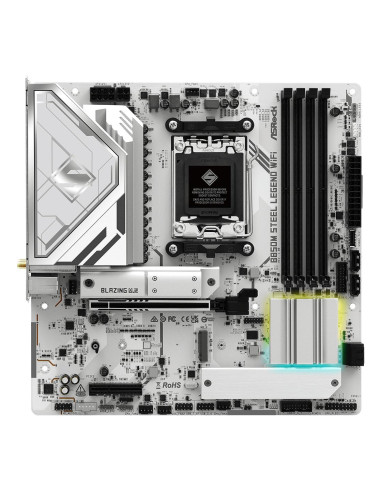 Mainboard, ASROCK, AMD B850, SAM5, Micro-ATX, Memory DDR5, Memory slots 4, 4xPCI-Express 4.0 4x , 1xPCI-Express 5.0 16x, 1xM.2,