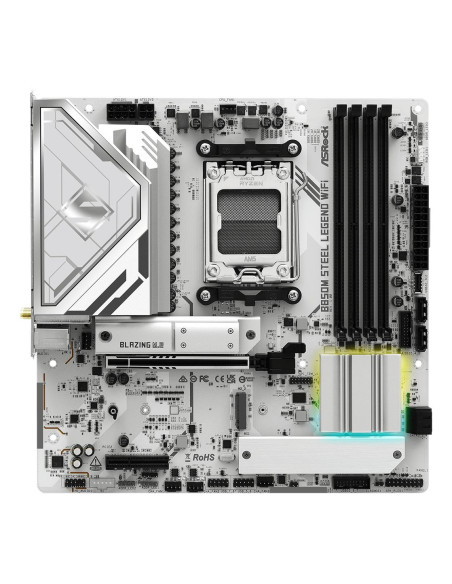 Mainboard, ASROCK, AMD B850, SAM5, Micro-ATX, Memory DDR5, Memory slots 4, 4xPCI-Express 4.0 4x , 1xPCI-Express 5.0 16x, 1xM.2,