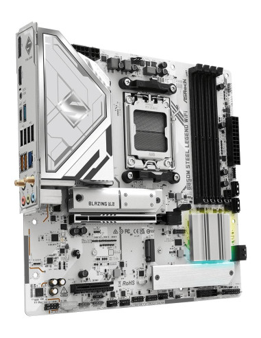Mainboard, ASROCK, AMD B850, SAM5, Micro-ATX, Memory DDR5, Memory slots 4, 4xPCI-Express 4.0 4x , 1xPCI-Express 5.0 16x, 1xM.2,