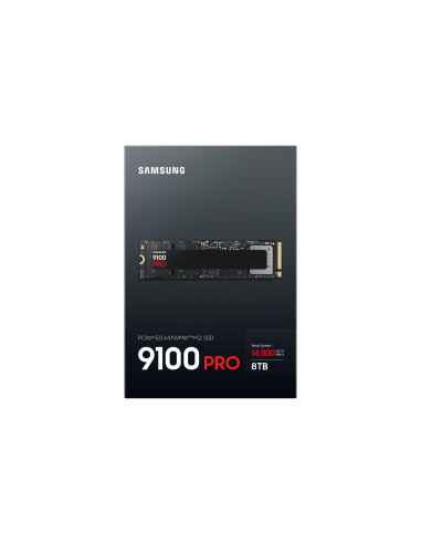 SSD, SAMSUNG, 9100 PRO, 8TB, M.2, NVMe, TLC, Write speed 13400 MBytes/sec, Read speed 14800 MBytes/sec, 3.88mm, TBW 4800 TB, MZ