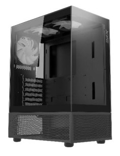 Case, ADATA, INVADER X MINI, MidiTower, Case product features Transparent panel, ATX, MicroATX, MiniITX, Colour Black, INVADERX