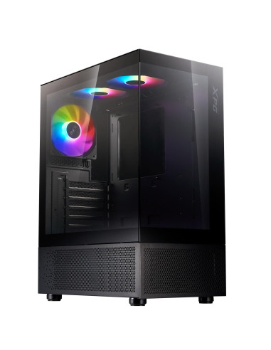 Case, ADATA, INVADER X MINI, MidiTower, Case product features Transparent panel, ATX, MicroATX, MiniITX, Colour Black, INVADERX