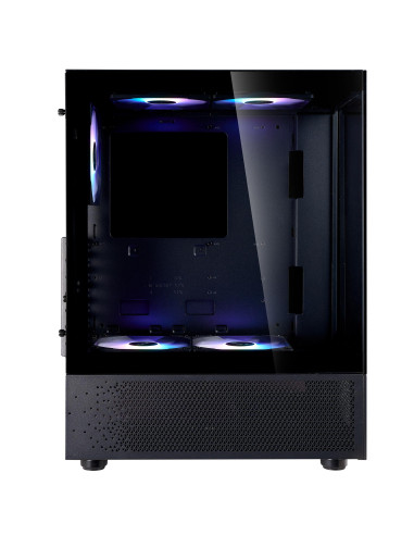 Case, ADATA, INVADER X MINI, MidiTower, Case product features Transparent panel, ATX, MicroATX, MiniITX, Colour Black, INVADERX