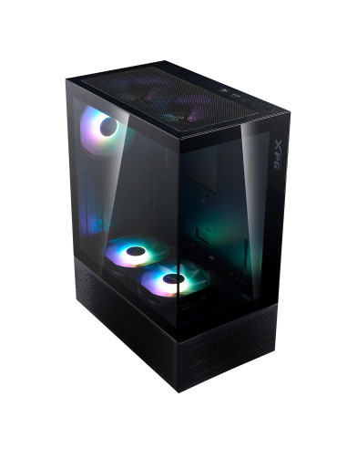 Case, ADATA, INVADER X MINI, MidiTower, Case product features Transparent panel, ATX, MicroATX, MiniITX, Colour Black, INVADERX