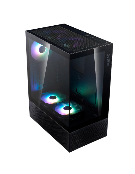 Case, ADATA, INVADER X MINI, MidiTower, Case product features Transparent panel, ATX, MicroATX, MiniITX, Colour Black, INVADERX