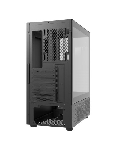 Case, ADATA, INVADER X MINI, MidiTower, Case product features Transparent panel, ATX, MicroATX, MiniITX, Colour Black, INVADERX