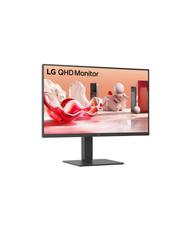 LCD Monitor, LG, 27BA45QB-B, 27", Panel IPS, 2560x1440, 16:9, 100Hz, Matte, Speakers, Swivel, Pivot, Height adjustable, Tilt, C