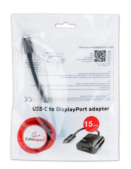 I/O ADAPTER USB-C TO DISPLAYP/A-CM-DPF-01 GEMBIRD