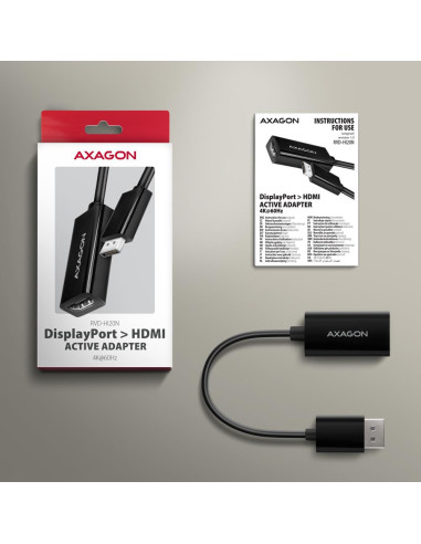 I/O ADAPTER DP TO HDMI/0.15M RVD-HI20N AXAGON