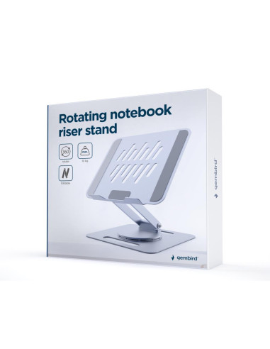 NB ACC RISER STAND ROTATING/SPACE GREY NBS-DR1-01 GEMBIRD