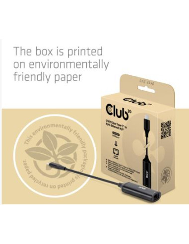 I/O ADAPTER USB-C TO RJ45/M/F CAC-2530 CLUB3D