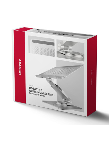 NB ACC STAND 10-17" ROTATING/ALUMINUM STND-LR AXAGON