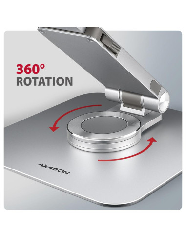 NB ACC STAND 10-17" ROTATING/ALUMINUM STND-LR AXAGON