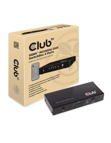 VIDEO SWITCH HDMI 4PORT/CSV-1370 CLUB3D
