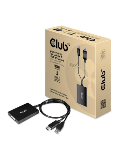 I/O ADAPTER USB TO DVI/DP/M/F CAC-1010-A CLUB3D