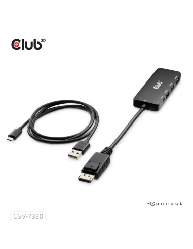 I/O ADAPTER DP TO HDMI TRIPLE/CSV-7330 CLUB3D
