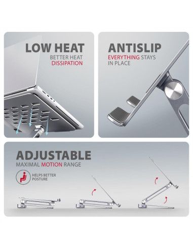 NB ACC STAND 10-16" + I/O HUB/7IN1 HMC-STND AXAGON