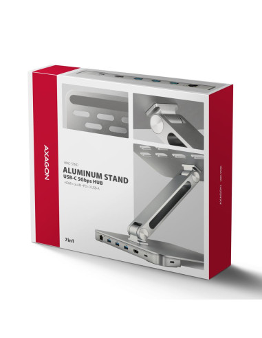 NB ACC STAND 10-16" + I/O HUB/7IN1 HMC-STND AXAGON