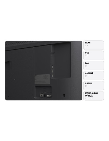 TV Set, LG, 43 ", 4K Ultra HD, 3840 x 2160 pixels, Flat, 16:9, LED, 43UA74003LB