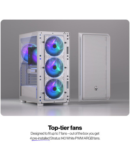 Case, ENDORFY, ATX/micro ATX/Mini-ITX, White, Midi Tower, PC, EY2A018