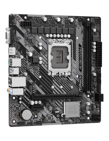 Mainboard, ASROCK, Intel H610, LGA1700, Micro-ATX, Memory DDR4, Memory slots 2, 1xPCI-Express 3.0 1x, 1xPCI-Express 4.0 16x, 1x