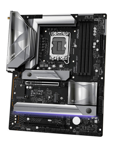 Mainboard, ASROCK, Intel Z890, LGA 1851 (Socket V1), ATX, RAM DDR5-SDRAM, 4xSlots, Wi-Fi Yes, Bluetooth Yes, Z890LIVEMIXERWIFI