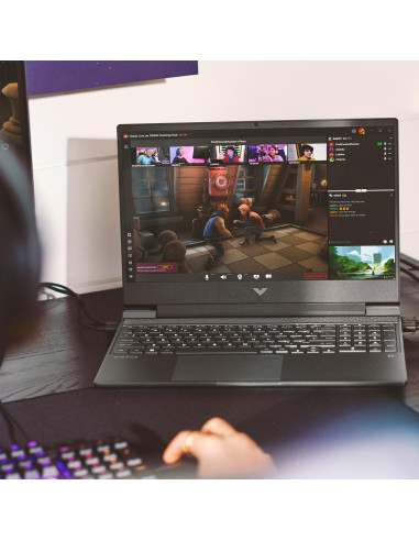 Notebook, HP, Victus, 15-fb3041nw, CPU AMD RyzenT 5, 240, 4.3 GHz, 15.6 ", 1920 x 1080 pixels, RAM 16 GB, DDR4-SDRAM, SSD 512 G