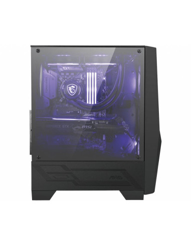 Case, MSI, MAG FORGE 100M, MidiTower, Not included, ATX, MicroATX, MiniITX, Colour Black, MAGFORGE100M