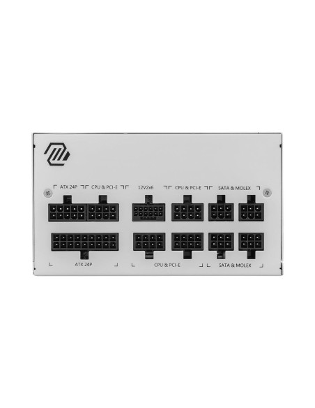 Power Supply, MSI, 850 Watts, Efficiency 80 PLUS GOLD, PFC Active, MAGA850GLPCIE5WHITE