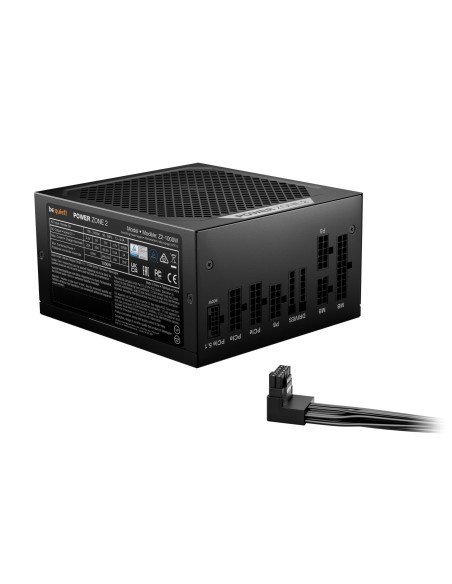 Power Supply, BE QUIET, POWER ZONE 2, 1000 Watts, Peak Power 1070 Watts, Efficiency 80 PLUS PLATINIUM, MTBF 100000 hours, BP008