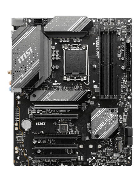Mainboard, MSI, Intel B760 Express, LGA1700, ATX, Memory DDR5, Memory slots 4, 5xPCI-Express 16x, 2xM.2, 1xHDMI, 1xDisplayPort,
