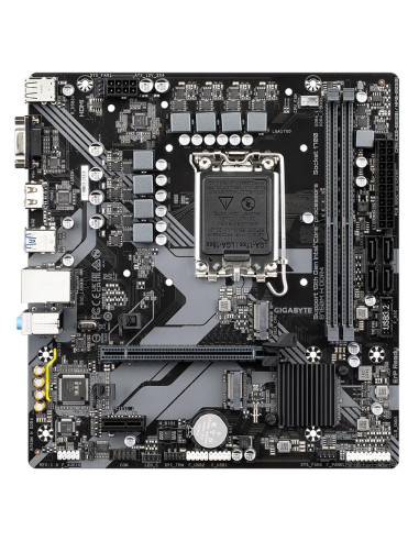Mainboard, GIGABYTE, Intel B760 Express, LGA1700, Micro-ATX, Memory DDR4, Memory slots 2, 1xPCI-Express 3.0 1x, 1xPCI-Express 4