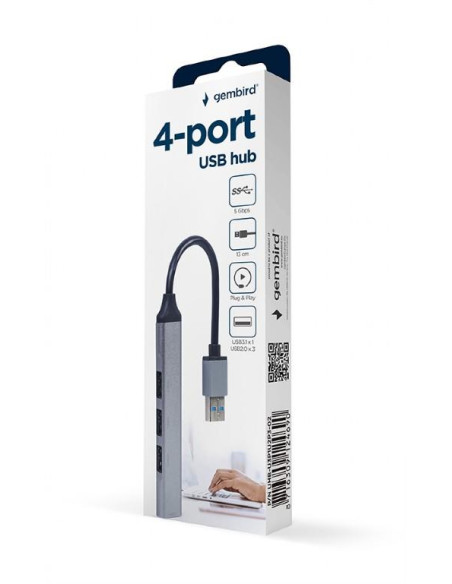 I/O HUB USB3 4PORT/UHB-U3P1U2P3-02 GEMBIRD