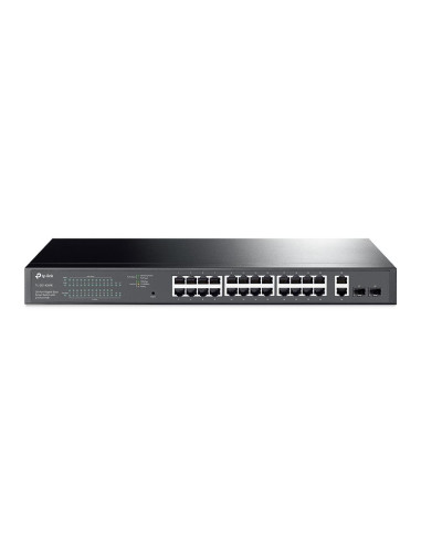 Switch, TP-LINK, Desktop/pedestal, 28x10Base-T / 100Base-TX / 1000Base-T, PoE+ ports 24, 250 Watts, TL-SG1428PE