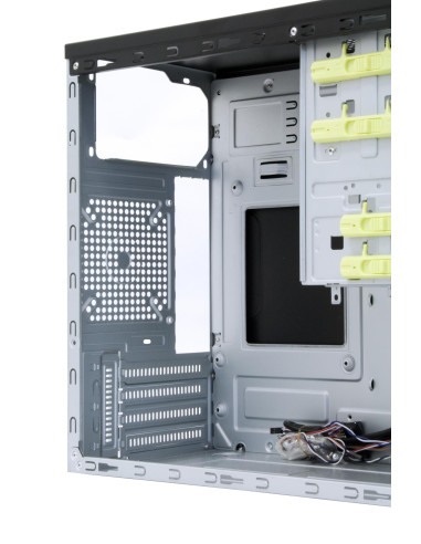 Case, CHIEFTEC, micro ATX, Black, Mini Tower, PC, Chieftec CT-01B-OP, CT-01B-OP