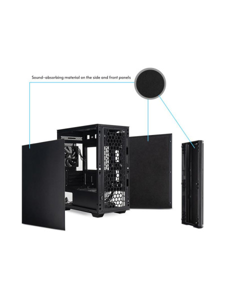 Case, CHIEFTEC, Pro mini, MidiTower, MicroATX, MiniITX, Colour Black, AZ-01B-OP