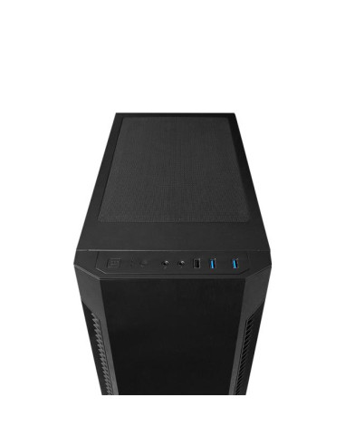 Case, CHIEFTEC, ELOX, MidiTower, Not included, ATX, MicroATX, MiniITX, Colour Black, AS-01B-OP