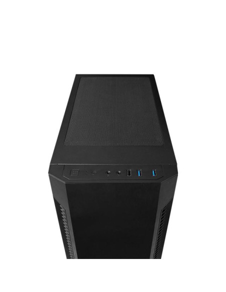 Case, CHIEFTEC, ELOX, MidiTower, Not included, ATX, MicroATX, MiniITX, Colour Black, AS-01B-OP