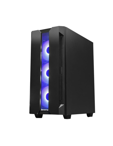 Case, CHIEFTEC, HUNTER, MidiTower, Not included, ATX, MiniITX, Colour Black, GS-01B-OP