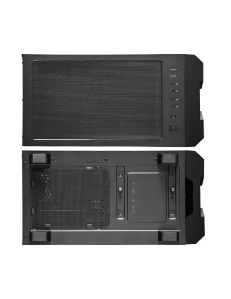 Case, CHIEFTEC, HUNTER, MidiTower, Not included, ATX, MiniITX, Colour Black, GS-01B-OP