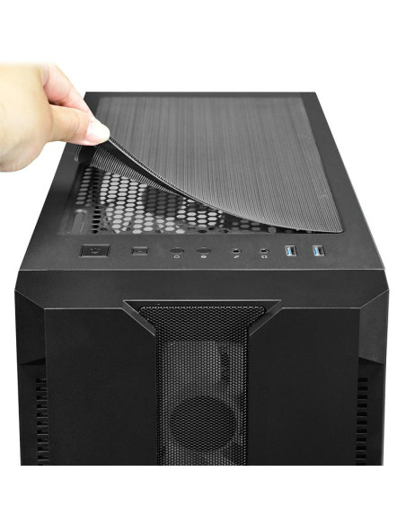 Case, CHIEFTEC, HUNTER, MidiTower, Not included, ATX, MiniITX, Colour Black, GS-01B-OP