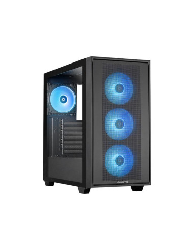 Case, CHIEFTEC, HUNTER 3, MidiTower, Case product features Transparent panel, Not included, ATX, EATX, MicroATX, MiniITX, Colou