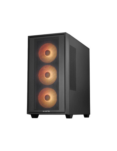 Case, CHIEFTEC, HUNTER 3, MidiTower, Case product features Transparent panel, Not included, ATX, EATX, MicroATX, MiniITX, Colou