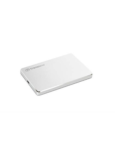 External HDD, TRANSCEND, StoreJet, 1TB, USB 3.1, Colour Silver, TS1TSJ25C3S