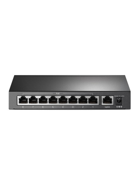 Switch, TP-LINK, Desktop/pedestal, 9x10Base-T / 100Base-TX, PoE+ ports 8, TL-SF1009P